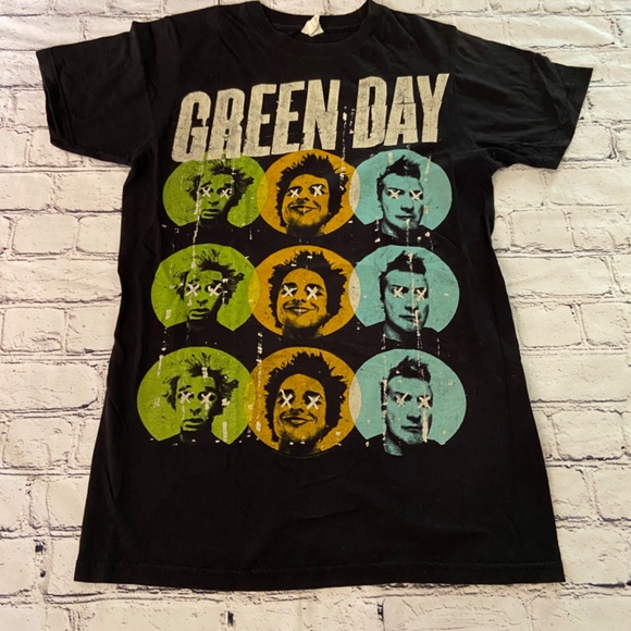 Green Day Tee, Size Small, Black/Multicolor - Picture 2 of 3